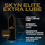 SKYN Elite Extra Lube Condoms Pack of 10 Ultra-Thin Lubricated Latex-Free view 3