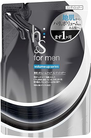 Amazon H S For Men ボリュームアップ 薬用コンディショナー 医薬部外品 詰め替え340g H S リンス コンディショナー 通販