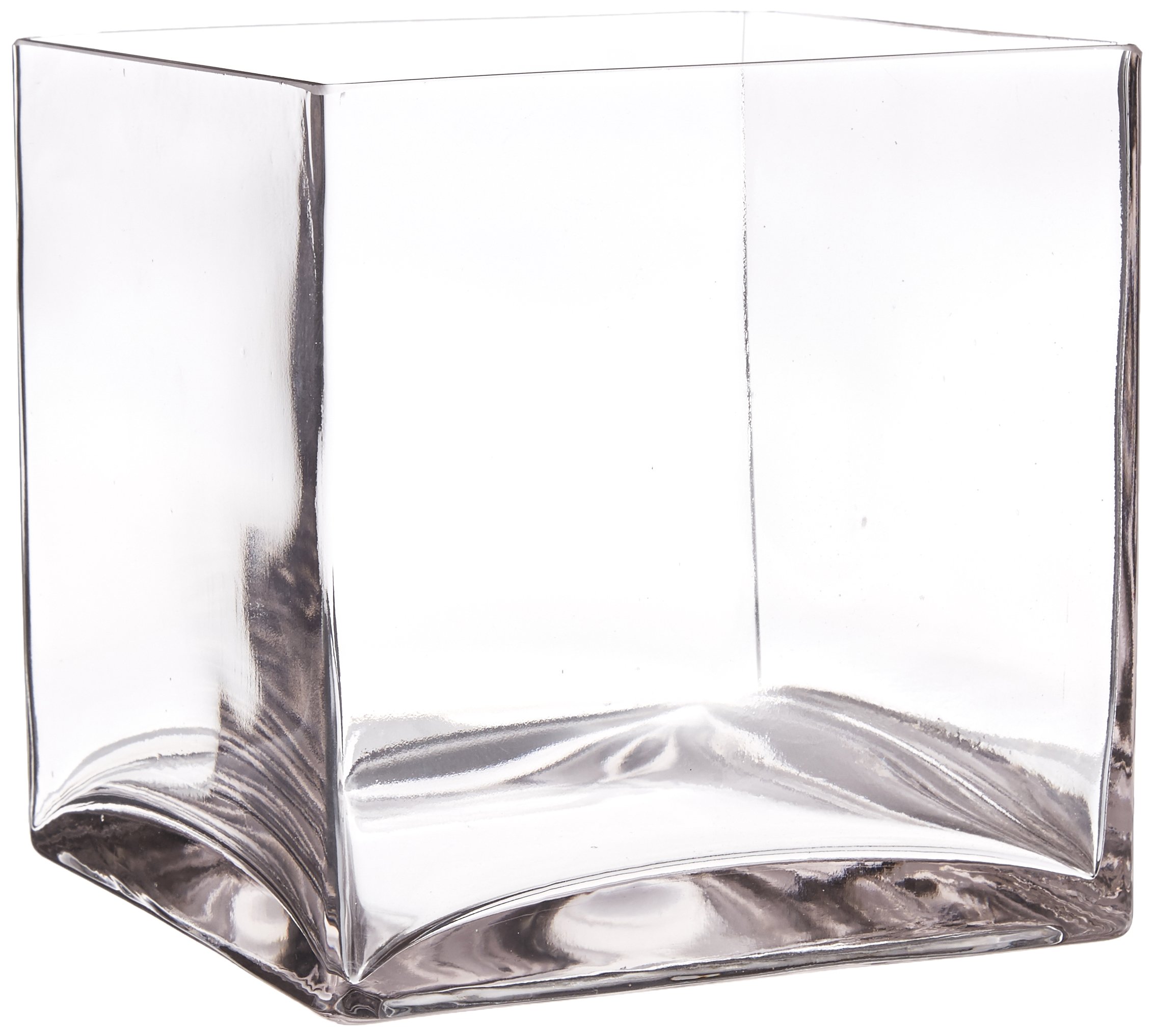 WGV Clear Square Cube Glass Vase, 7Inch Best Deal & Lowest Price