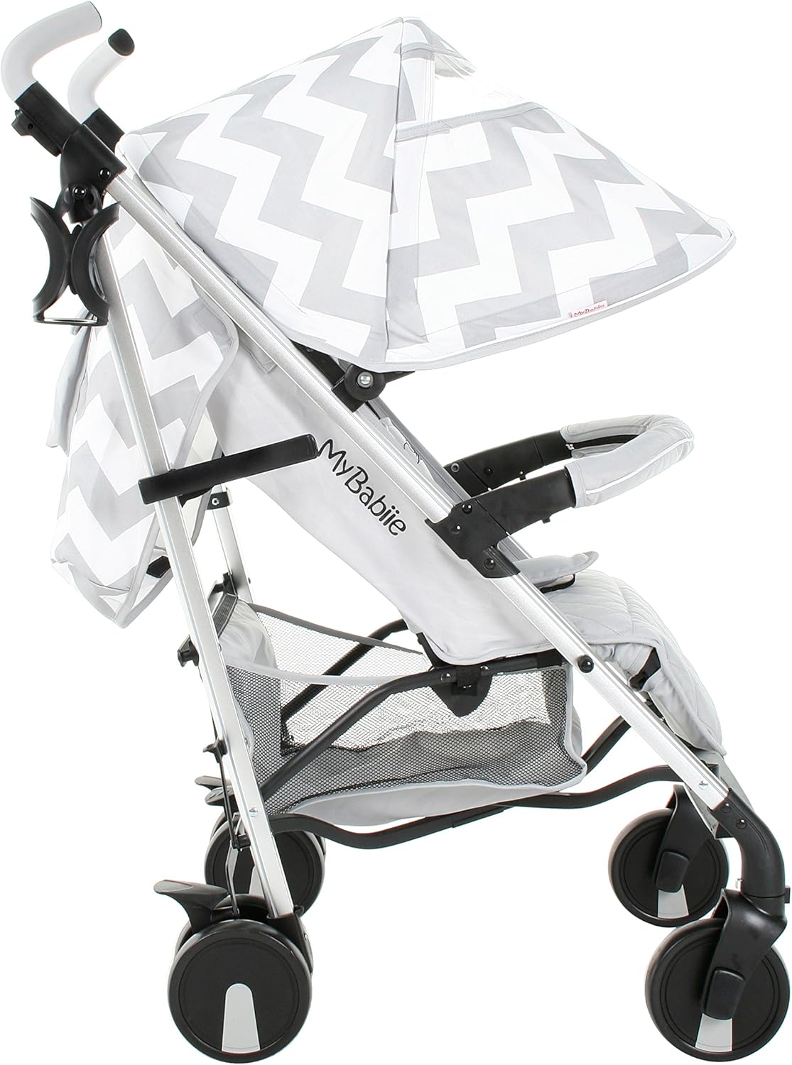 billie faiers mb51 grey chevron stroller