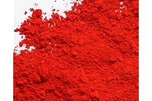 ROCK N SOIL Matte Bright Red Oxide Pigment Powder - 142g/5oz - Concrete Pigment, Cement Color Pigment, Resin Epoxy Dye, Colorant For Gypsum, Plaster, Putty, Grout, Lime, Paints