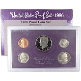 1986 Clad Proof Set U.S. Mint Original Government Packaging OGP | Collectible 5-Coin Set: U.S. Mint Proof Set, 1986-S