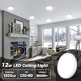 zemty 12W LED Ceiling Light 3000K 4000K 6500K IP44 Bathroom Ultra Thin 16cm view 2