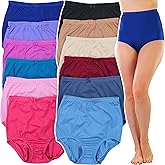 ToBeInStyle Women's Pack of 6 High-Waisted Girdle Brief Tummy Support Everyday Panties