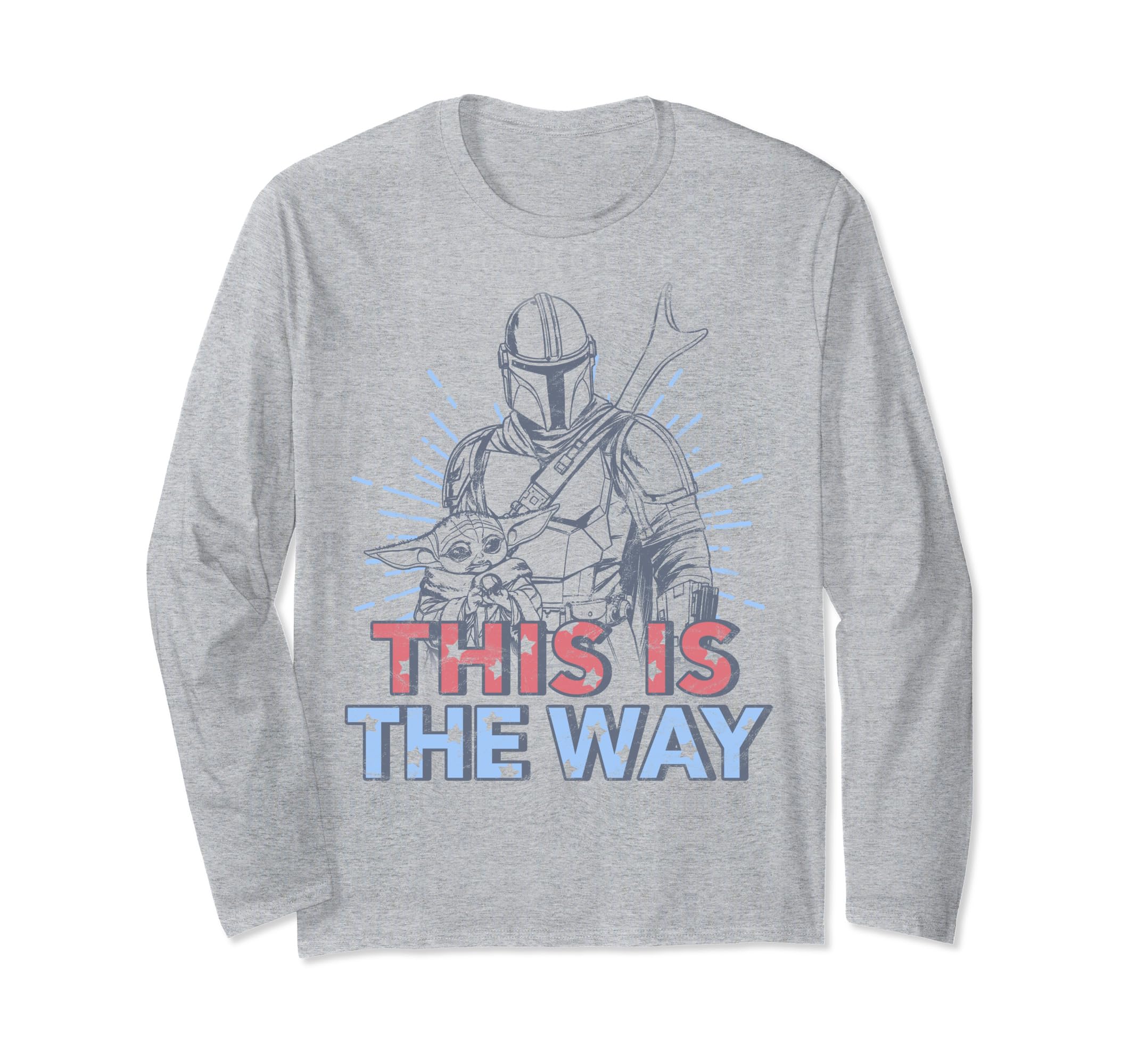 Star Wars: The Mandalorian Fourth Of July Mando & The Child Long Sleeve T-Shirt