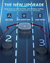 Wireless Carplay Adapter, Converts Wired to