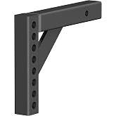 Curt Manufacturing 17120 Adj Hitch Bar 12 in X 5 625 in W/8 875 in Rise
