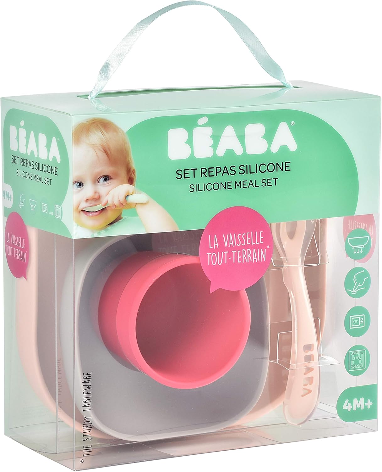 Beaba Set Vaisselle Silicone Ventouse Coloris Au Choix Amazon Fr Bebes Puericulture