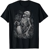 Zombie Skeleton Undead Horror Grave Goth Alt Alternative Art T-Shirt