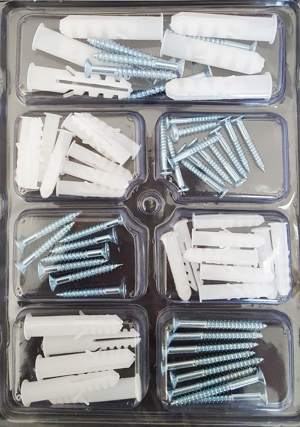 Assorted Rawl Plugs and Countersunk Tapping Screws Set Amazon.co.uk