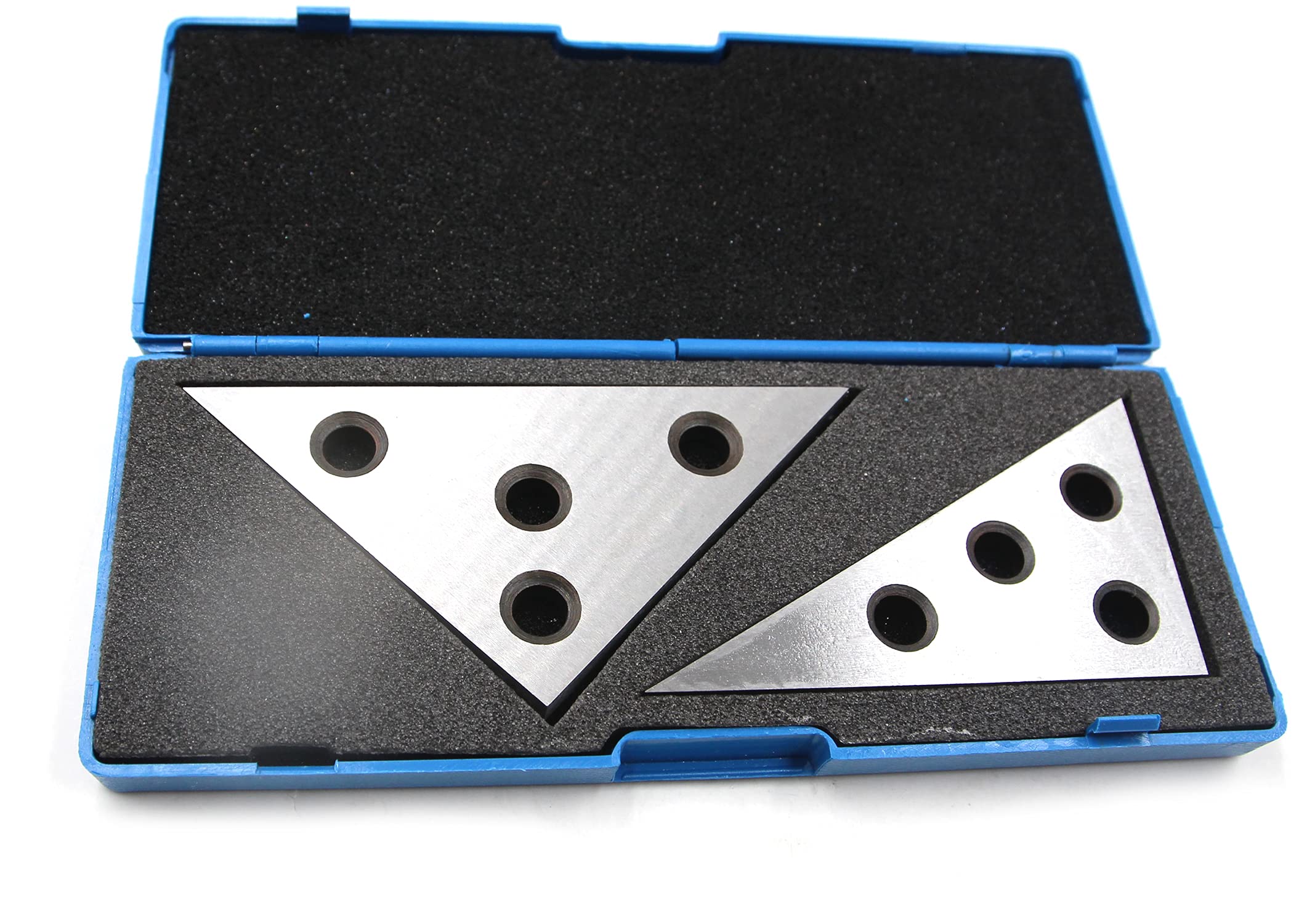 Chiloskit 2 Piece Set Professional Grade Angle Block Set Machinist Tool, 30-60-90 Degree & 45-45-90 Degree, Precision +/- 20 Seconds (2Pcs)