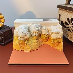 MACTANO 3D Art Memo Pad, Creative Portraits of