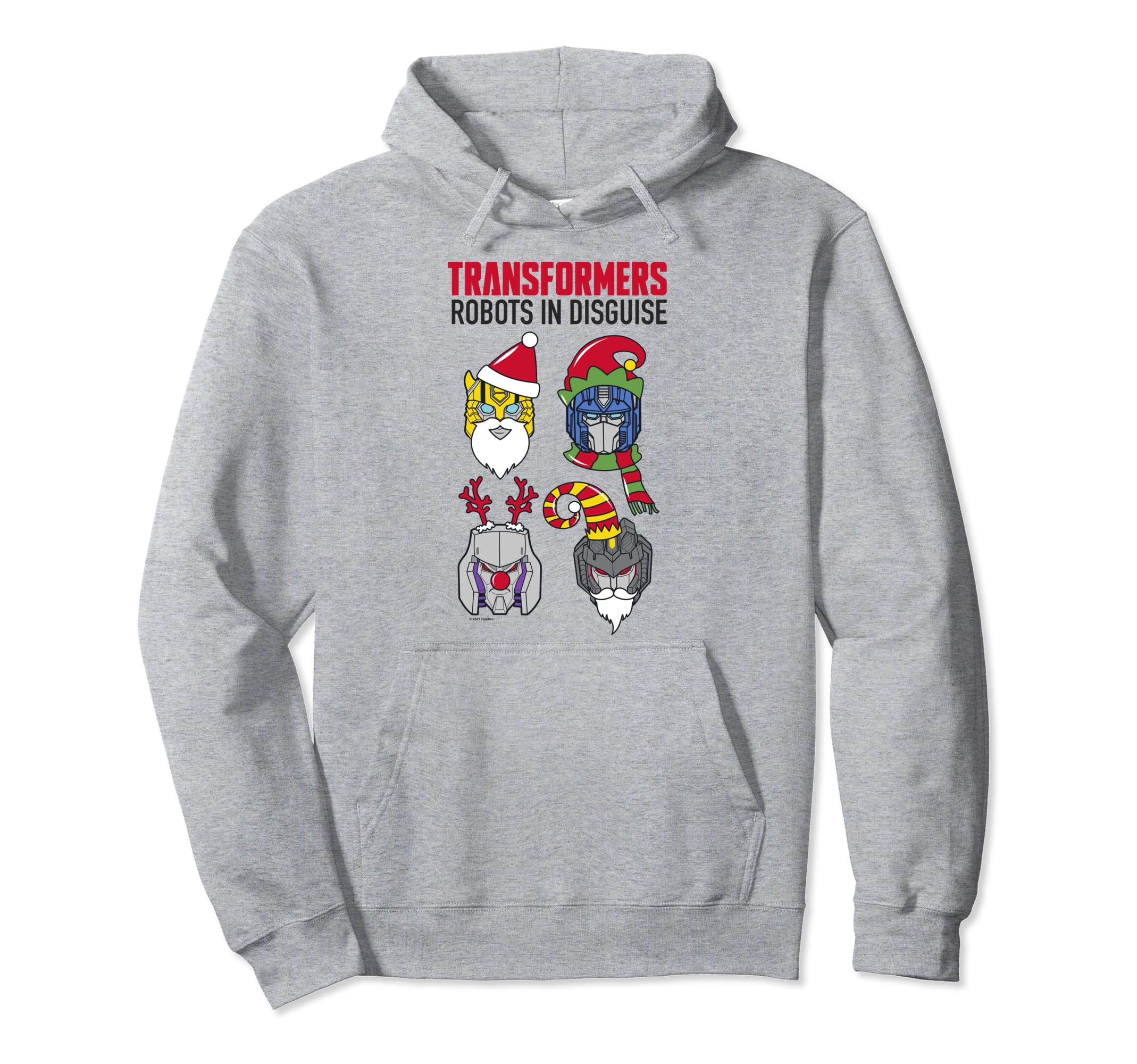 Transformers Christmas Group Shot Dress Up Disguise Pullover Hoodie