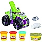 Play-Doh Wheels Chompin' Monster Truck Toy for Kids 3 Years and Up with Car Accessory and 4 Non-Toxic Colors Including Terrai