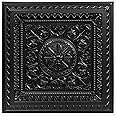 Art3d Drop Ceiling Tiles, Glue up Ceiling Tiles, 2'x2' Plastic Sheet in Black (12-Pack, 48 Sq.ft)