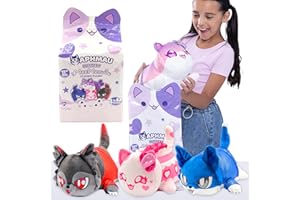 Aphmau MeeMeows 11” Classic Mystery Plush, Series 2 Friends; YouTube Gaming Channel, Plush Mystery Box, Blind Box, 1 of 4 Possible Friends MeeMeows, Official Merch