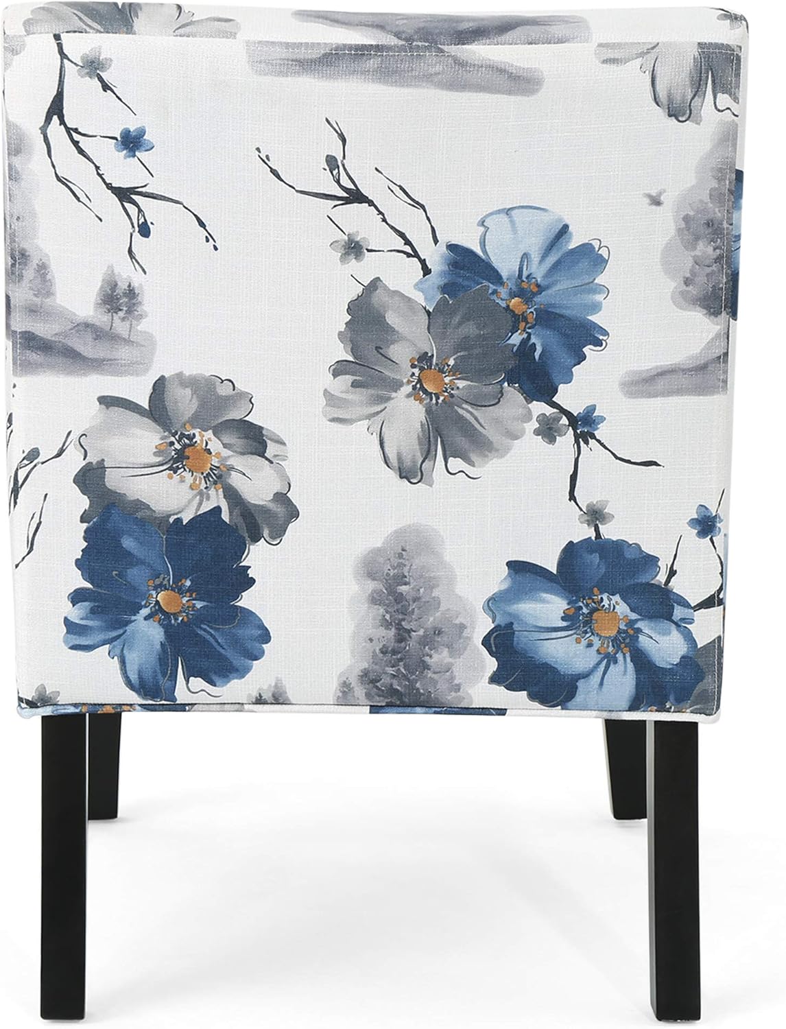 Christopher Knight Home Kendal Traditional Fabric Accent Chair, Print, Matte Black: Furniture & Decor