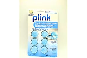 Plink Fizzy Drain Freshener and Cleaner in Fresh Lemon, 6-Count