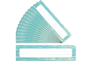 Maitys 60 Sheets Name Plates for Classroom Die Cut Classroom Name Tags for Desk School Bus Name Tags Theme Flat Nameplates for Kids Teaching Tool Labeling Office Decorations (Farmhouse)