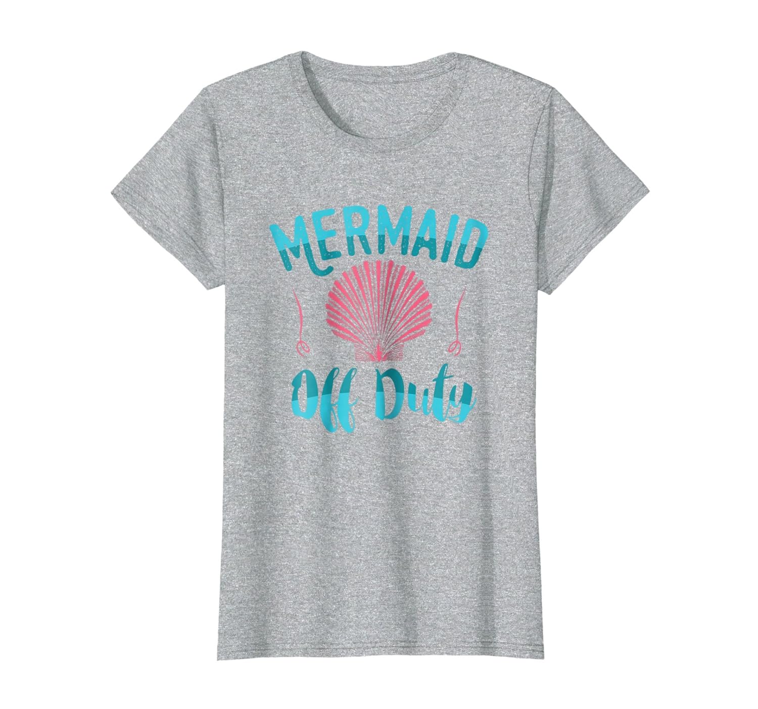 Mermaid Off Duty T Shirt Ocean Seashell-Rose