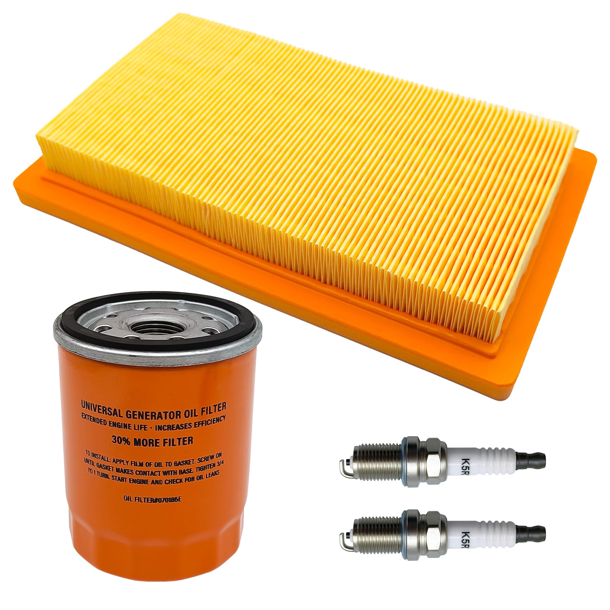 Photo 1 of YGQ 6485 Maintenance Kit Replacement Oil Air Filter for Generac 0J8478S 070185ES fits Most 16 to 26 kw Air Cooled Generators 20kW and 22kW Standby Generators with 999cc Engine