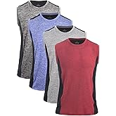 Orrpally 4 Pack Workout Tank Tops for Mens Quick Dry Sleeveless Gym Muscle Tank Top