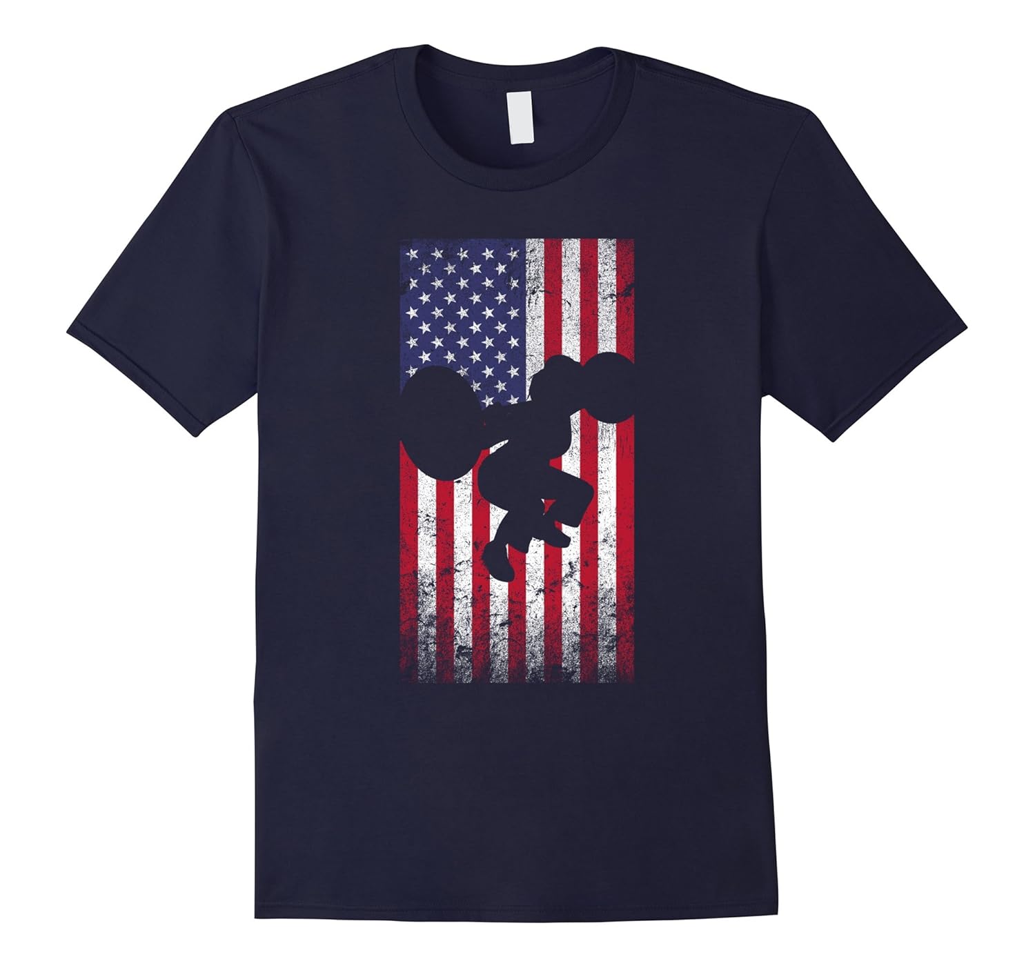 American Flag Weightlifting Squat Shirt for Women-ANZ