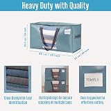 VENO 4 Pack Extra Large Moving Bags Clothes Storage Waterproof 76L view 2