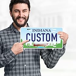 Custom Indiana License Plate, Personalized License
