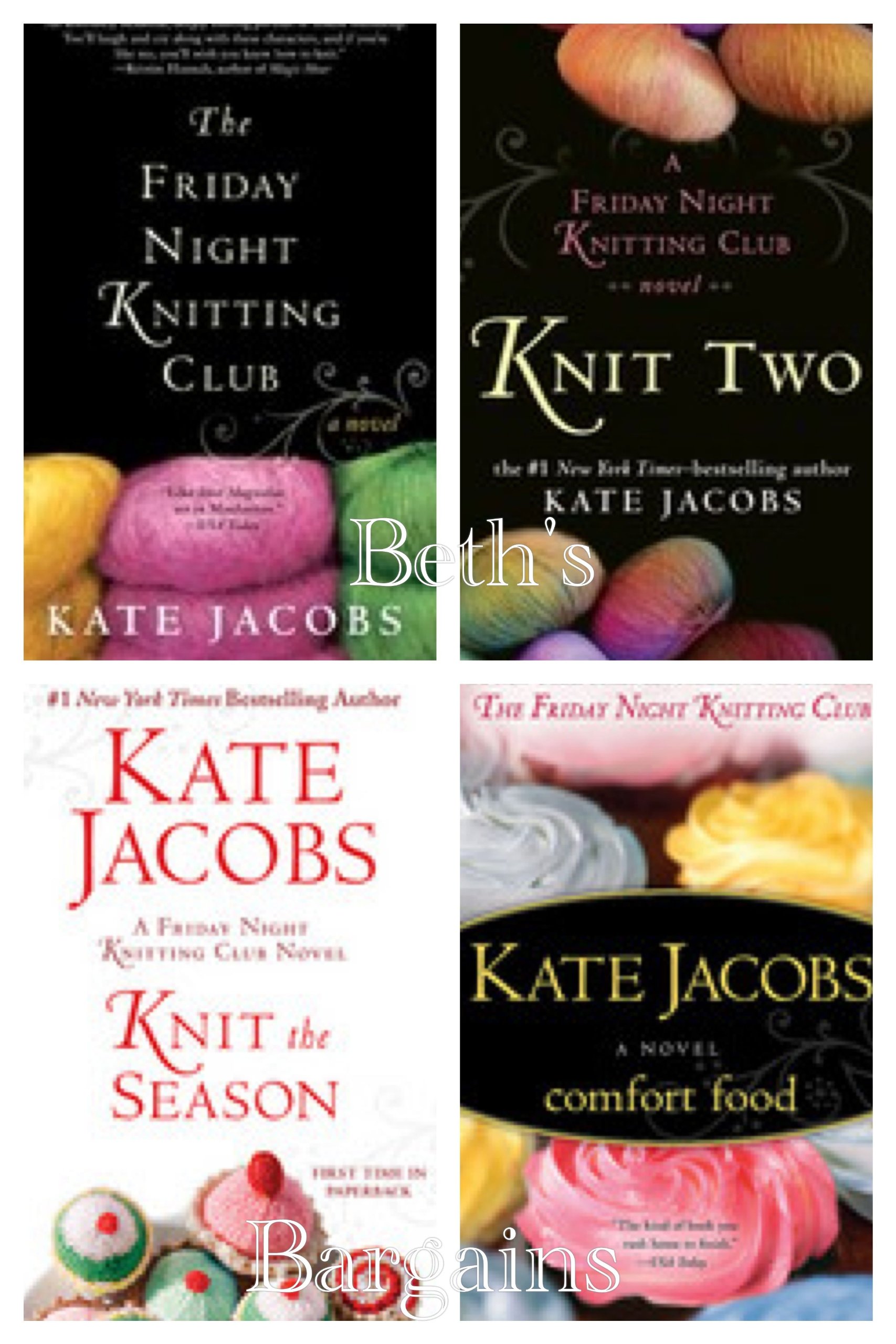 4 Book Set Kate Jacobs Friday Night Knitting Club Knit Two