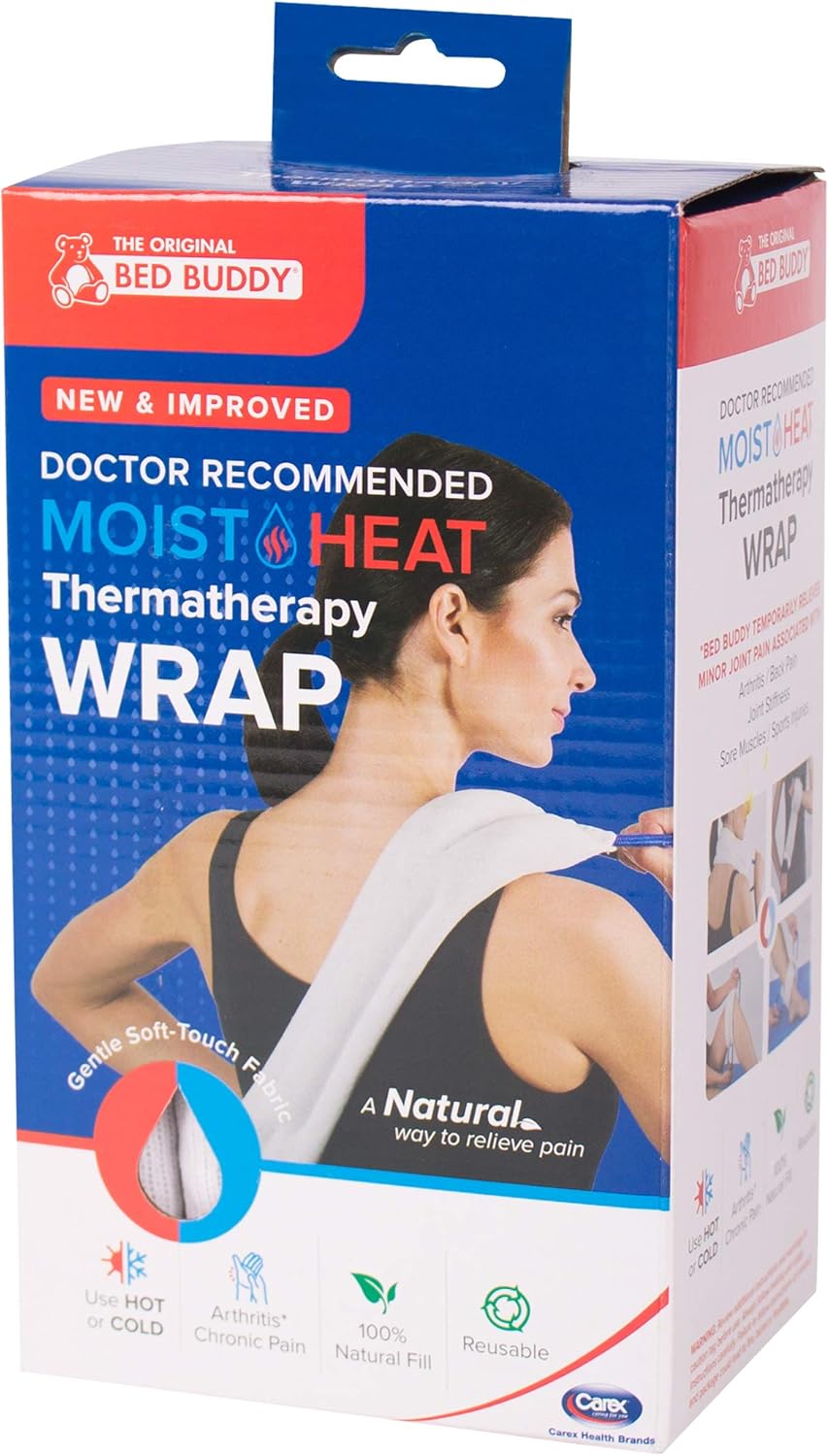 Carex Bed Buddy Heat Pad and Cooling Neck Wrap Microwave ...