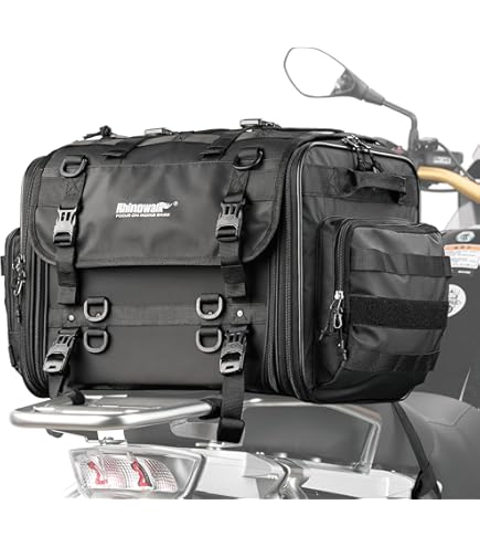 Tusk Pannier Soft Luggage Mount For Dual Sport Motorcycles - Fits KLR, Yamaha, Honda, Compatible With Rotopax