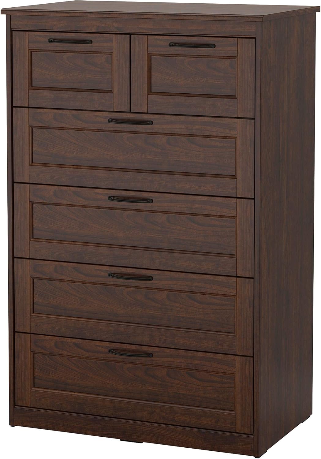 Amazon Com Ikea Songesand 6 Drawer Chest Brown Kitchen Dining
