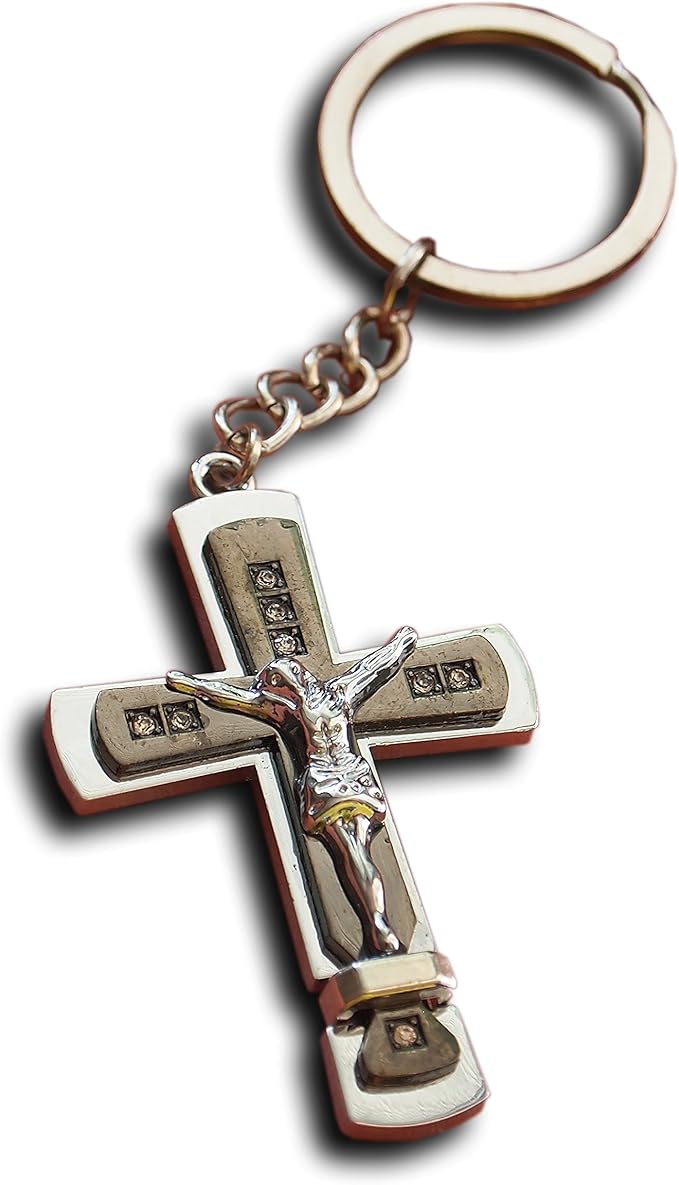 Schlüsselanhänger Kreuz | Aluminium | Stark