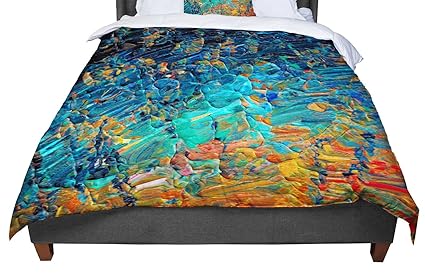 Amazon Com Kess Inhouse Ebi Emporium Eteranl Tide Ii Teal