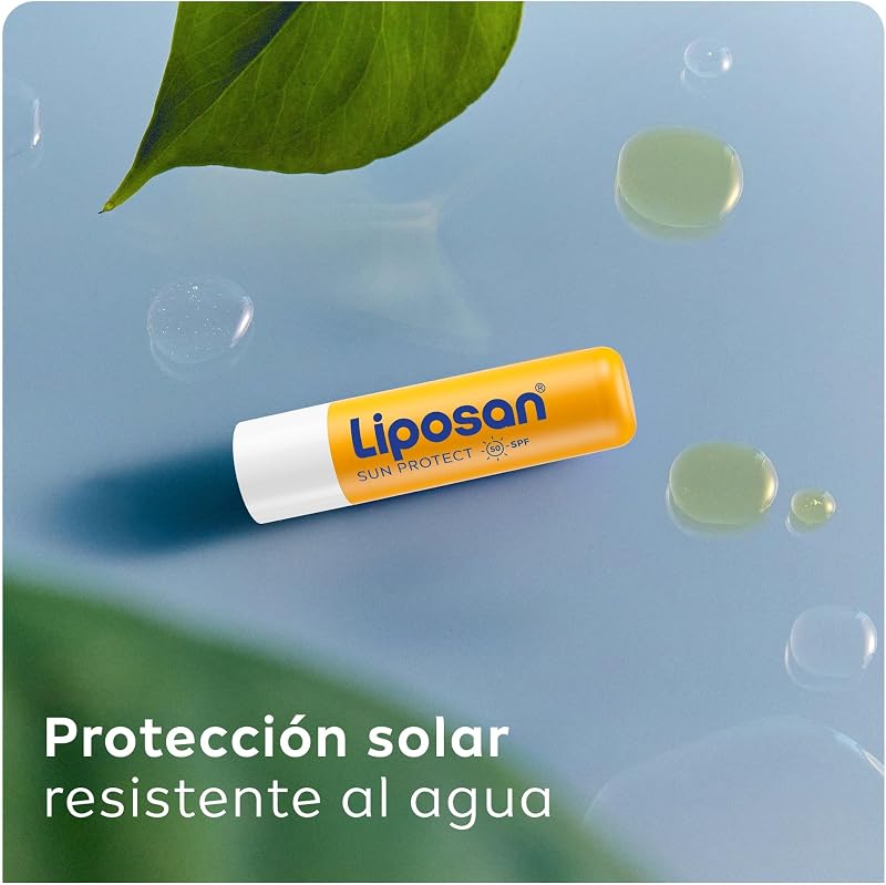 Sun Protect SPF 50 (1 x 4,8 g), cacau labial com hidratação durante 24 horas, bálsamo labial com proteção solar, bálsamo hidratante para lábios macios