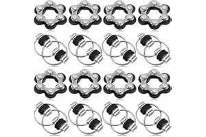 CHENGU 16 Pcs Fidget Toys Set Include 8 Six Roller Chain and 8 Key Flippy Chain Stress Reducer Anxiety Relief Bike Toys for Teens Adults ADHD, Add, Autism (Black)