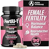 Fertili-t Female (90 Caps) Natural Fertility Support, Hormonal Balance & Prenatal Vitamins for Women, Conception Support, Natural Fertility Supplement with Aguaje & Red Maca (30-Day Supply) (1)