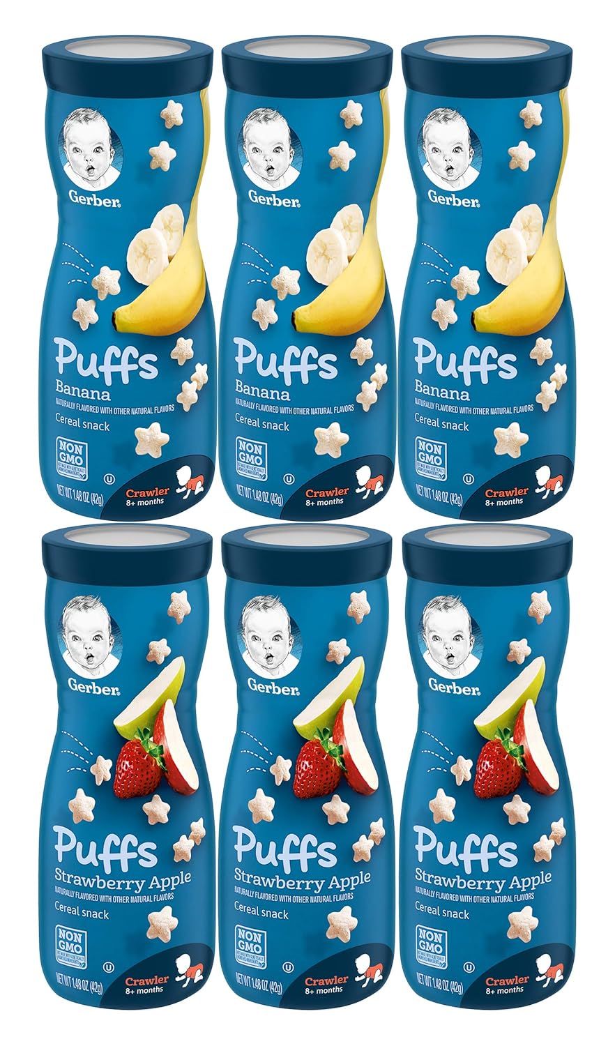 strawberry banana gerber puffs