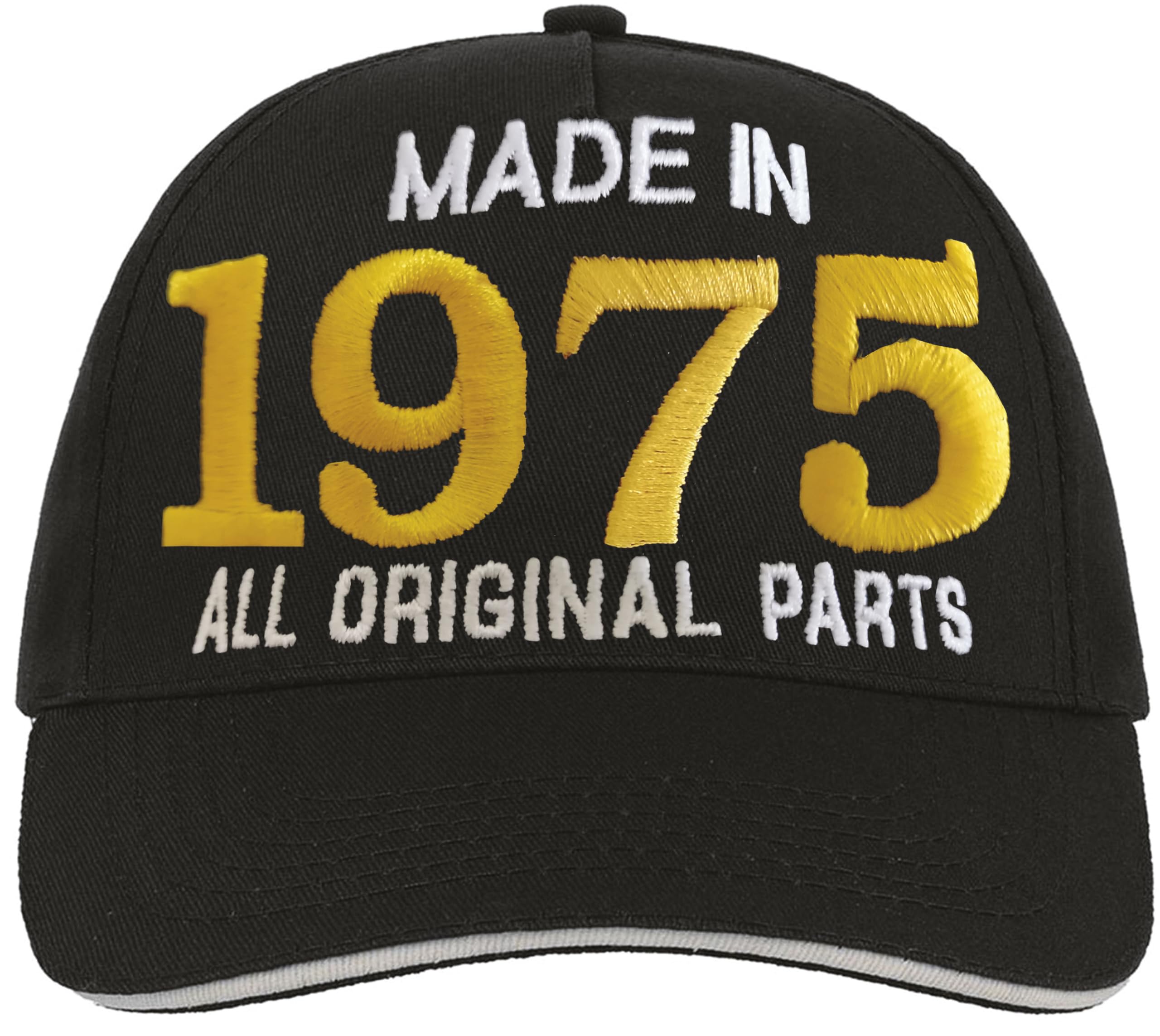 Bombo Made in 1973 All Original Parts 50 Years Birthday Party hat Black
