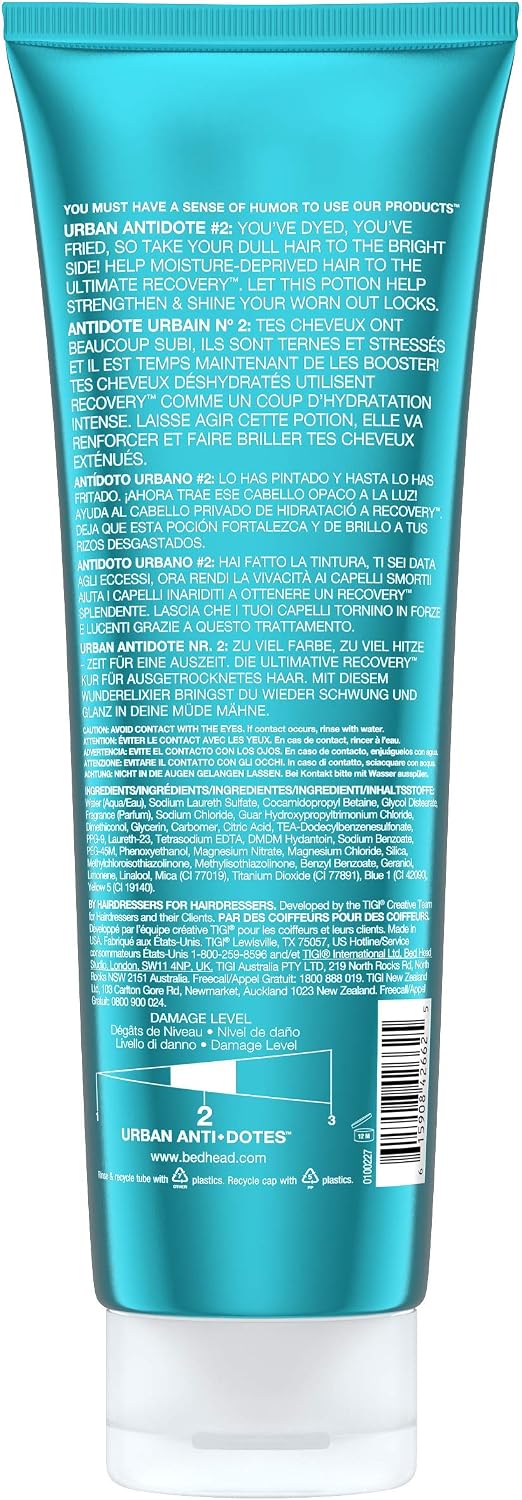 Bed Head by Tigi Urban Antidotes Recovery Moisture Shampoo for Dry Hair 250 ml, 250 ml (Pack of 1) - Image 4