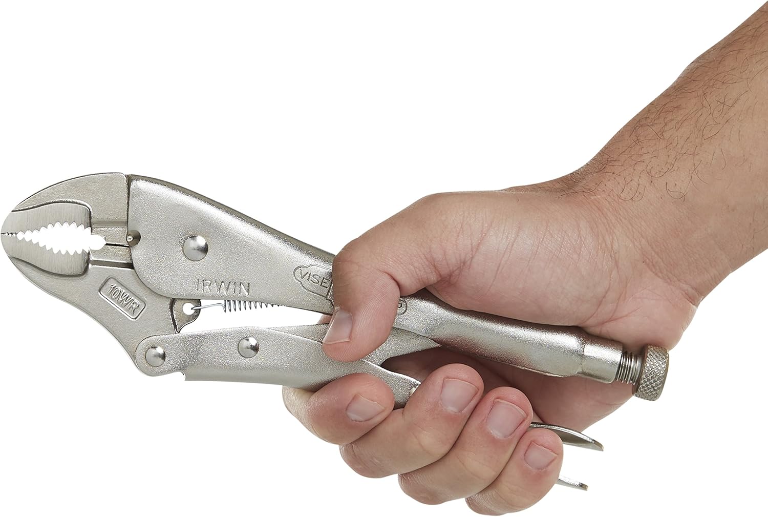 IRWIN VISE-GRIP Original Locking Pliers with Wire Cutter, Curved Jaw, 10-Inch (502L3) - Vice Grip - 