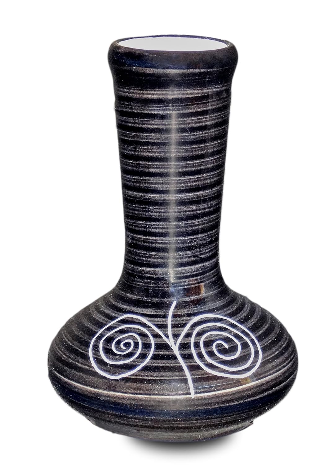 Buy Yellowtable Ceramic Bud Vase In Rangoli Black For Home And