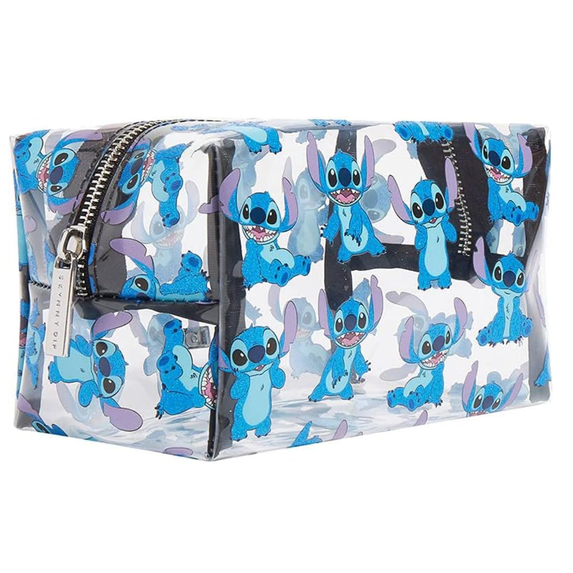 Skinnydip Makeup Bag/Pencil Case - Skinnydip Gift, Clear Travel Makeup Bag, Easy Glide Zipper (Disney Stitch Makeup Bag)