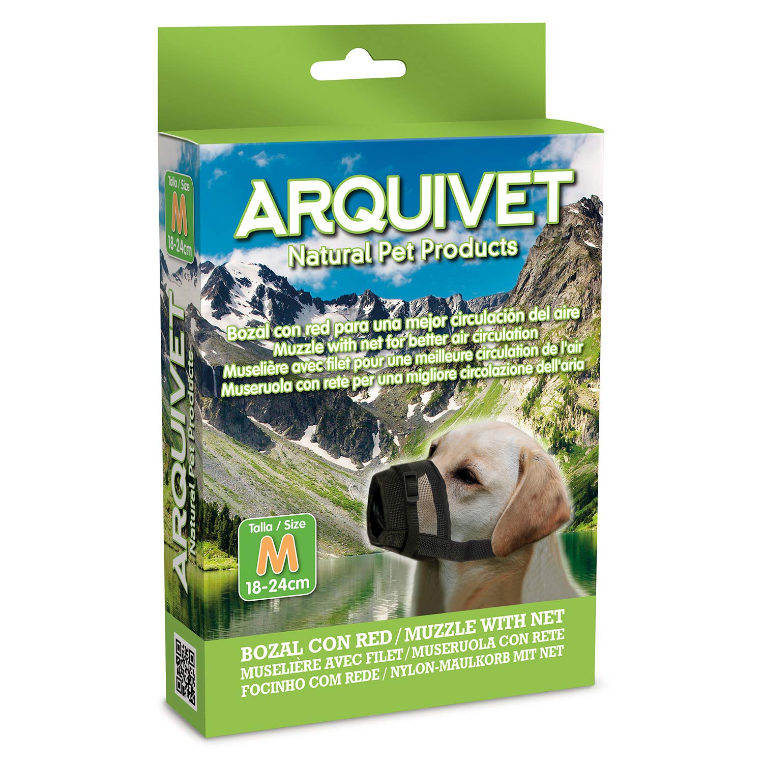 Arquivet Nylon Dog Muzzle with Net - M