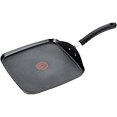 T-Fal Ultimate Hard Anodized Nonstick Griddle 10.25 Inch Oven Broiler Safe 400F Cookware, Pots and Pans, Dishwasher Safe Grey
