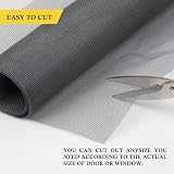 fowong Insect Window Screen 120x120 cm Grey 3 Pack High Density Fit Windows view 5