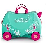 Trunki Valise Enfant à Roulette à Chevaucher et Bagage Cabine - Animaux: Tipu le Tigre (Orange