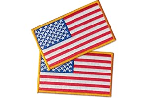 MAUHOSO American Flag Embroidered Patches,Government Issue Military Surplus,Vest Size Tactical Military Morale Flag Patch,Hook and Loop USA Flag Patches Set for Caps,Bags,Backpacks,Tactical Vest,2-Packs