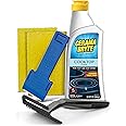 Cerama Bryte Combo Kit POW-R Grip, Scraper, Pads & Removes Tough Stains Cooktop and Stove Top Cleaner for Glass - Ceramic Surfaces, 10 Ounces, 5 Piece